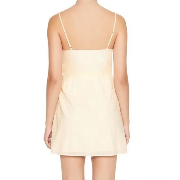 NWT - Forever 21 Cream Wrap Cami Mini Dress - Women’s Small - Picture 7 of 7
